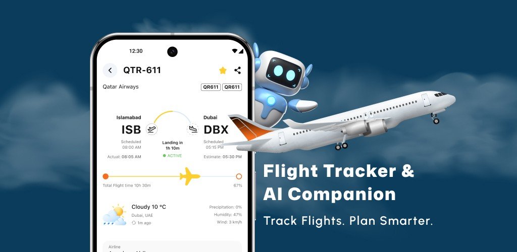 Flight Tracker and AI Companion app preview