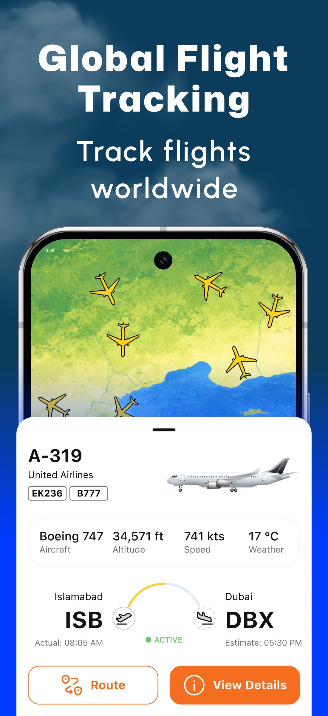 Flight Tracker Live and AI Radar preview