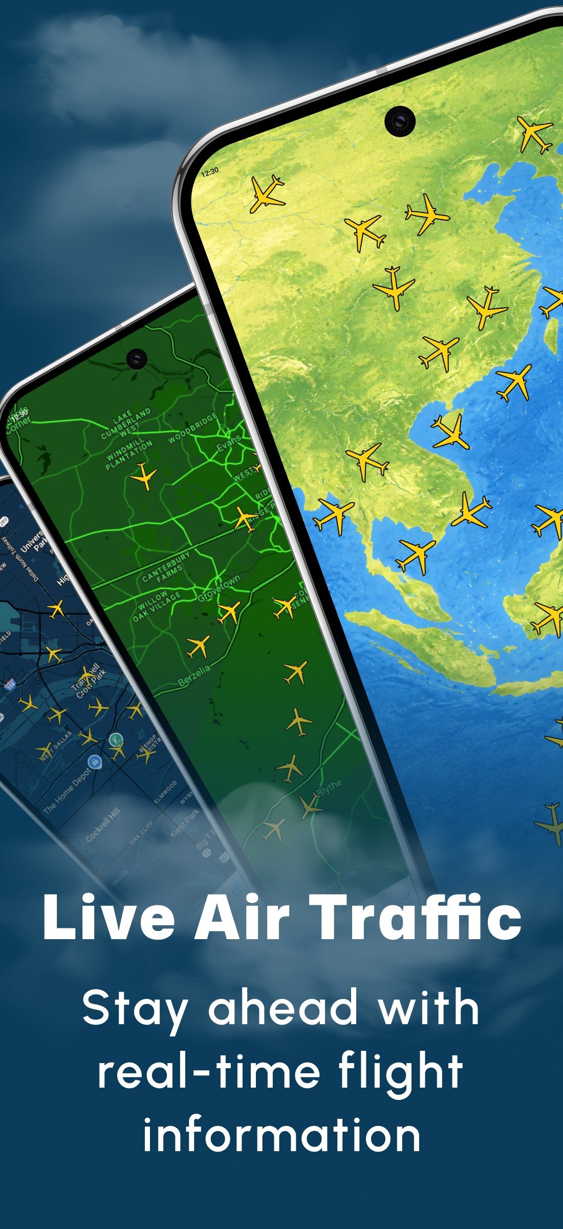 Live Air Traffic app screen