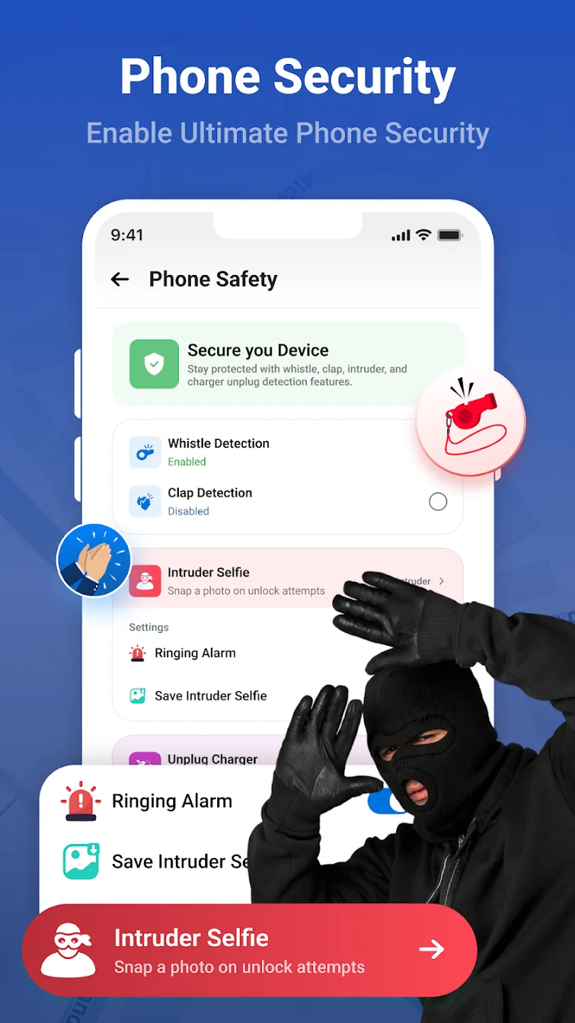 Phone Security app screen